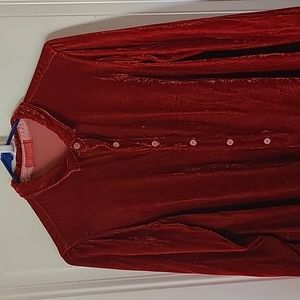 CP Shades Velvet Tunic Small